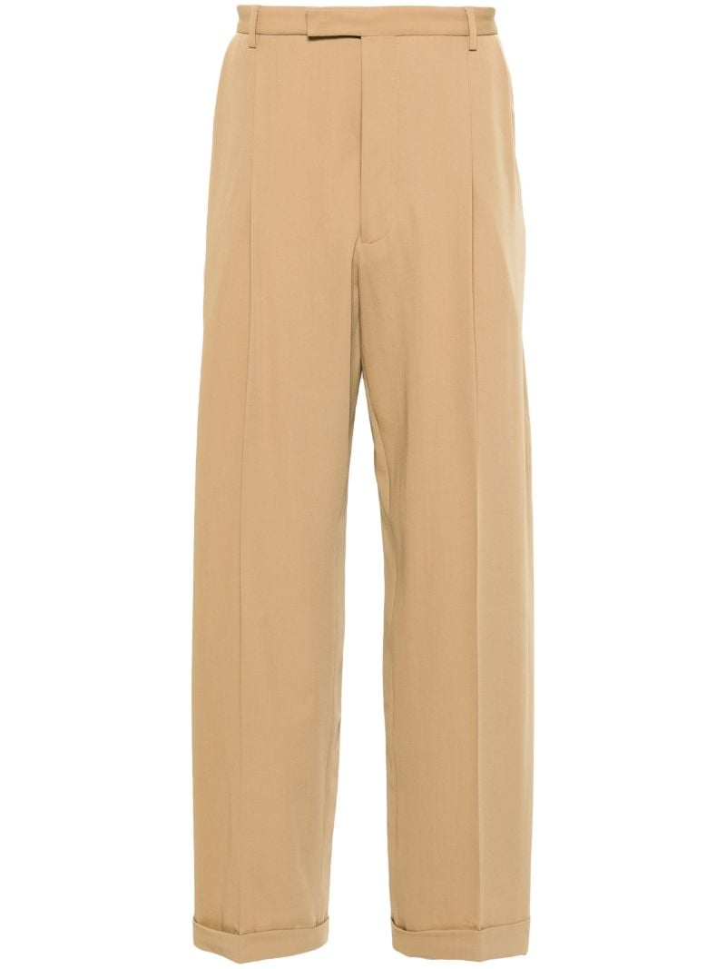 Neutral Love Parade Pleated Wool Trousers
