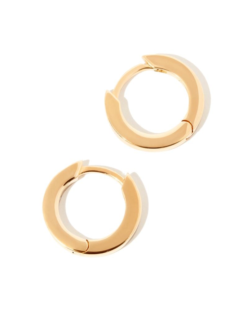 Gold-plated Edge Small Hoop Earrings