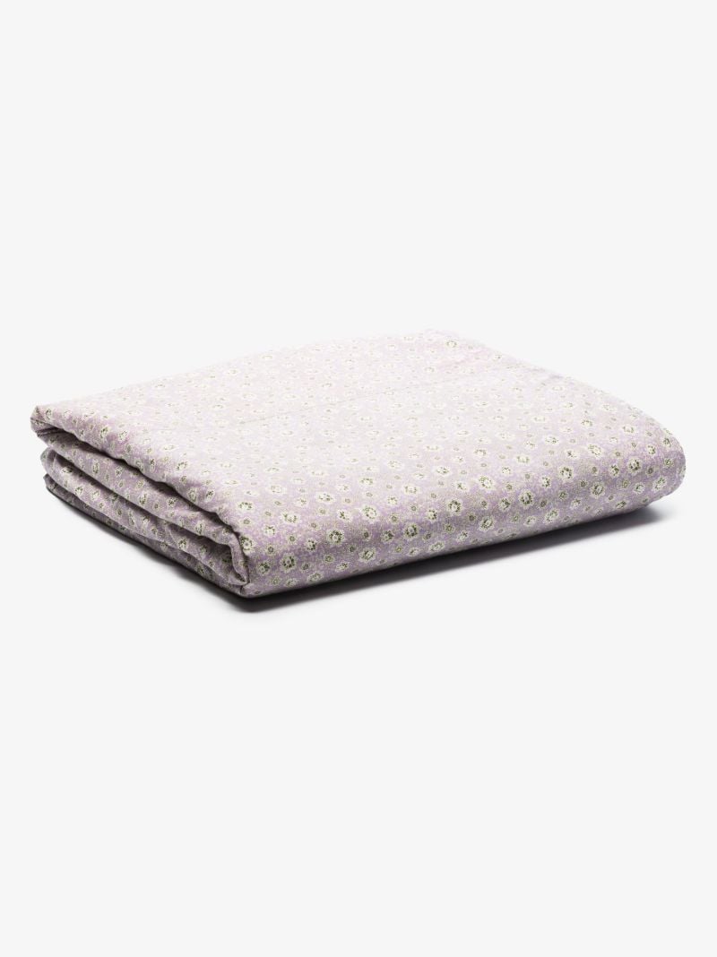 Violette Floral Print Cotton Throw