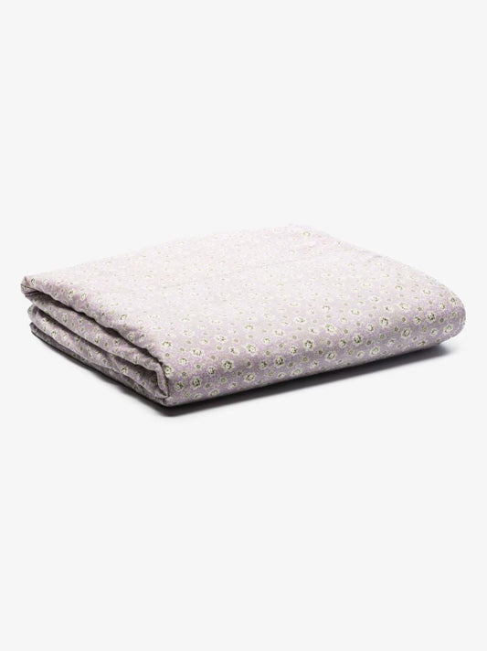 Violette Floral Print Cotton Throw