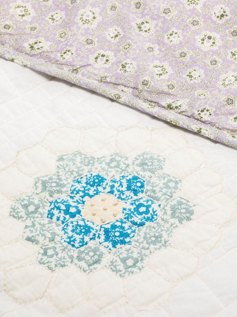 Violette Floral Print Cotton Throw