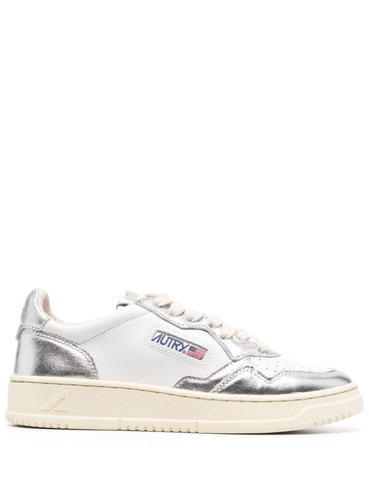 Silver Medalist Leather Sneakers