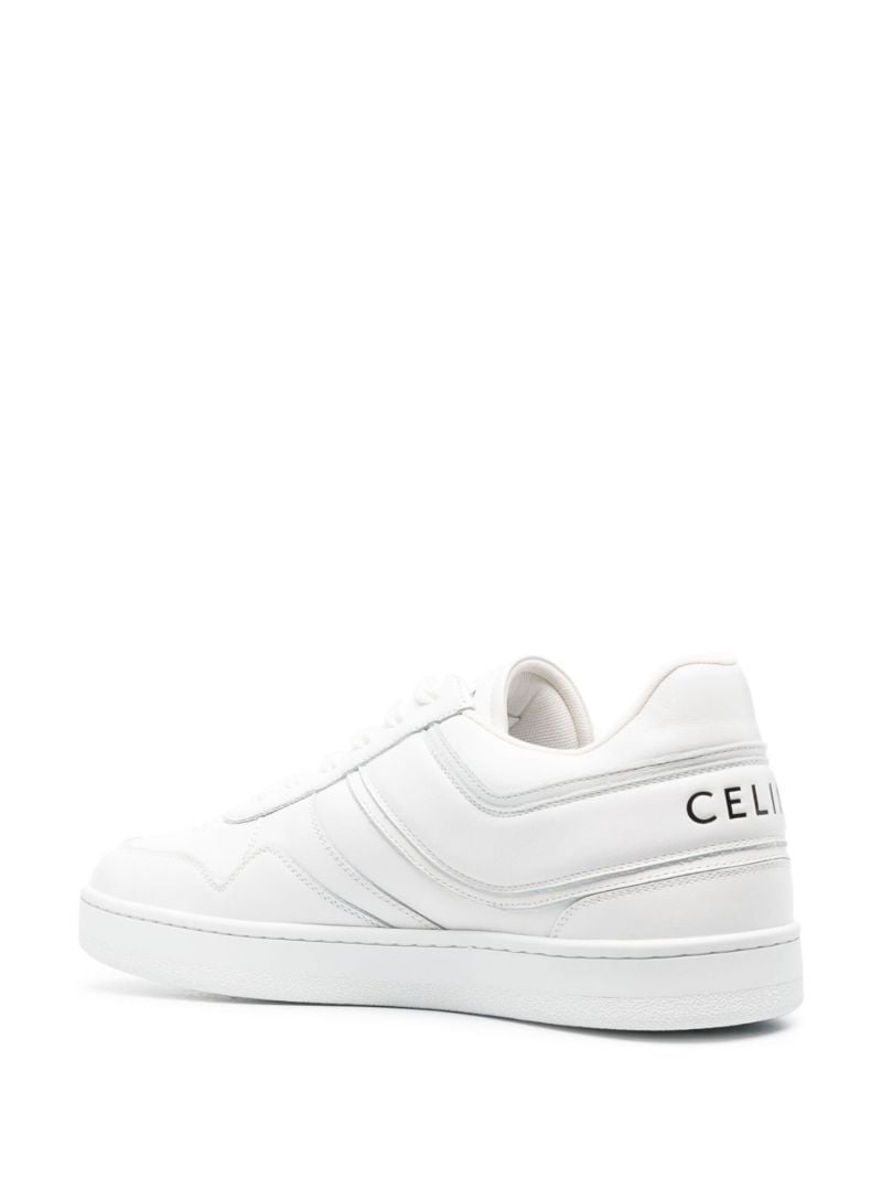 White Leather Low-top Sneakers