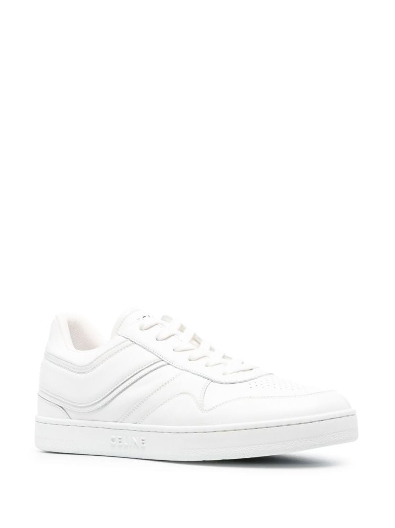 White Leather Low-top Sneakers