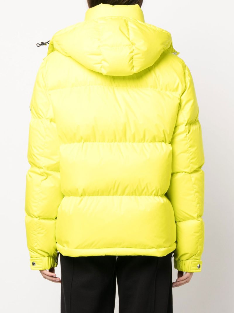 Yellow Scott Hooded Puffer Jacket