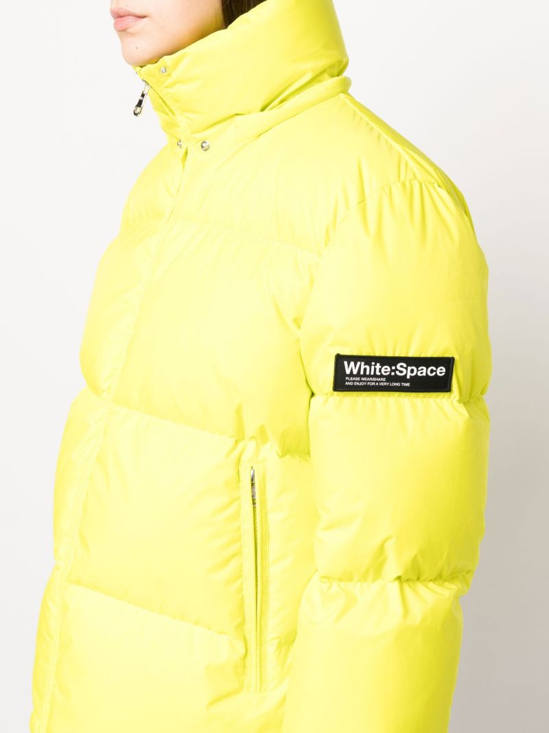 Yellow Scott Hooded Puffer Jacket