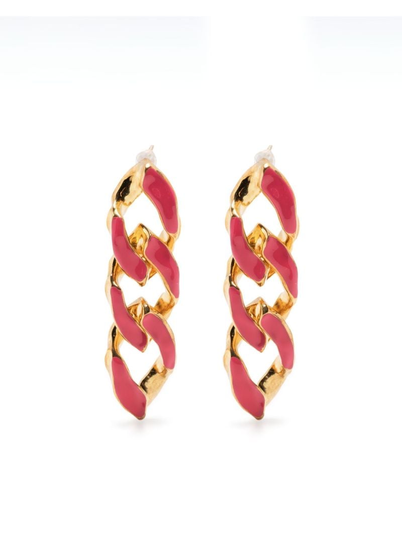 Gold-plated Chain-link Earrings