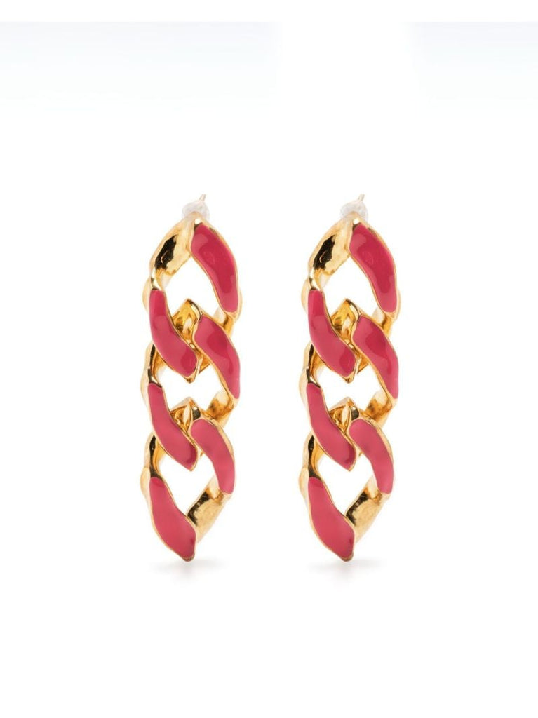 Gold-plated Chain-link Earrings