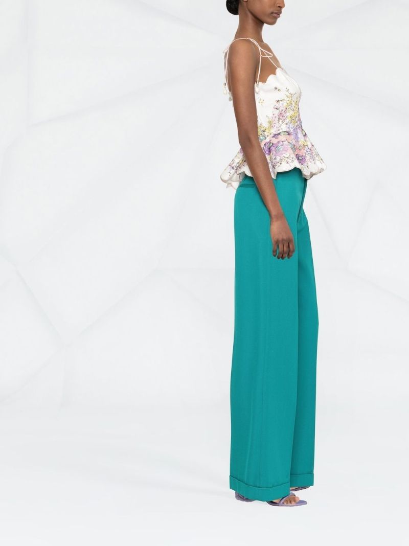 Jude Floral Scallop Peplum Top