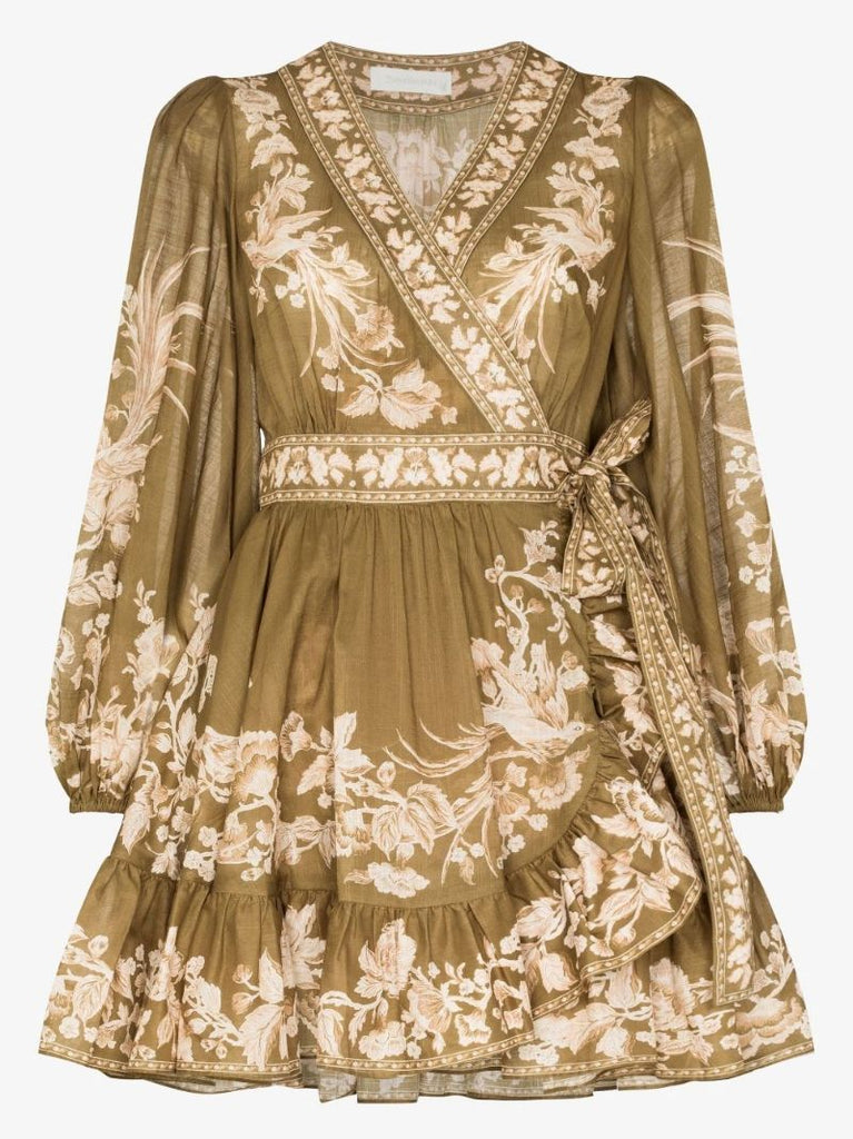Anneke Floral Print Cotton Mini Dress
