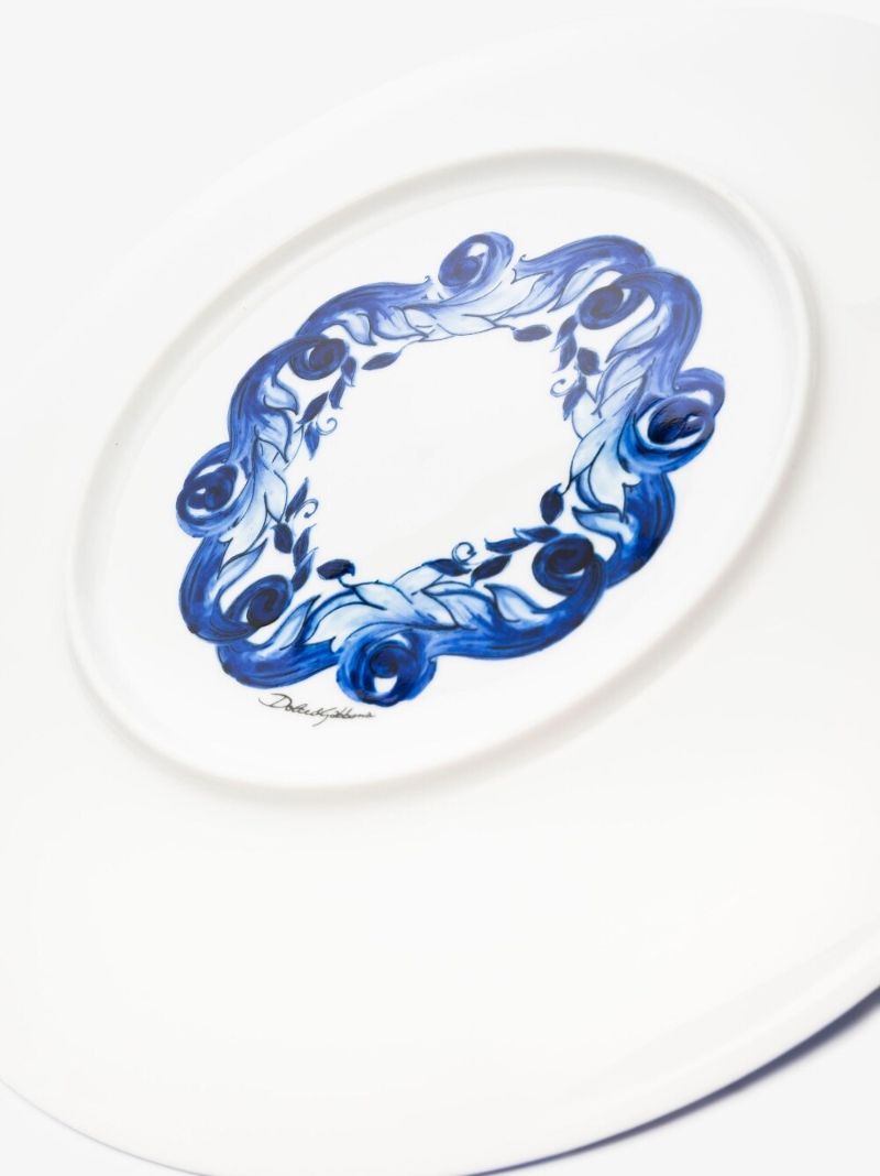 Blue Meditteraneo Porcelain Charger Plate
