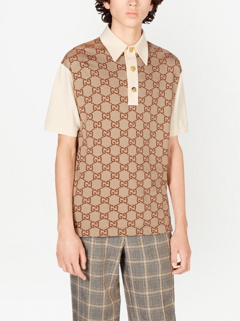 Neutral Maxi Gg Monogram Polo Shirt