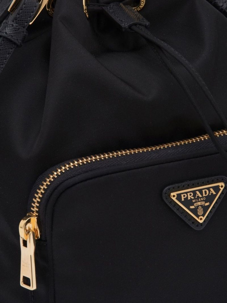 Black Duet Re-nylon Bucket Bag
