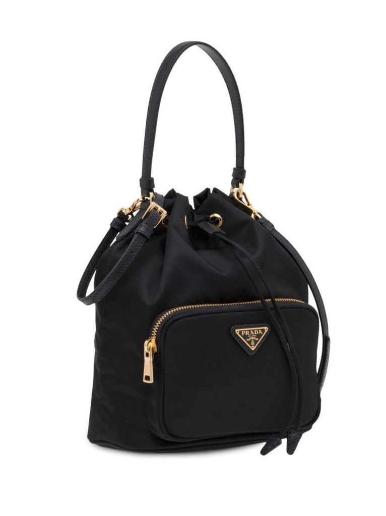 Black Duet Re-nylon Bucket Bag