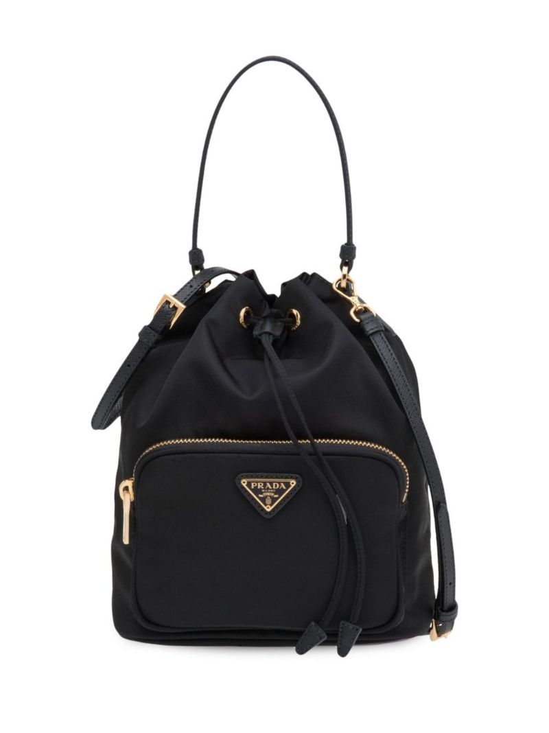 Black Duet Re-nylon Bucket Bag