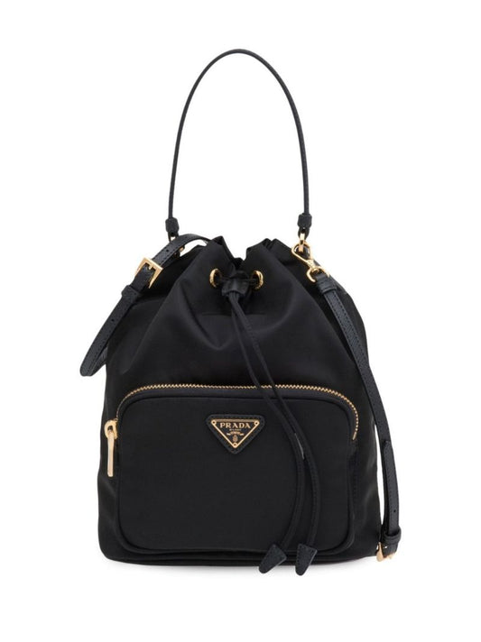 Black Duet Re-nylon Bucket Bag