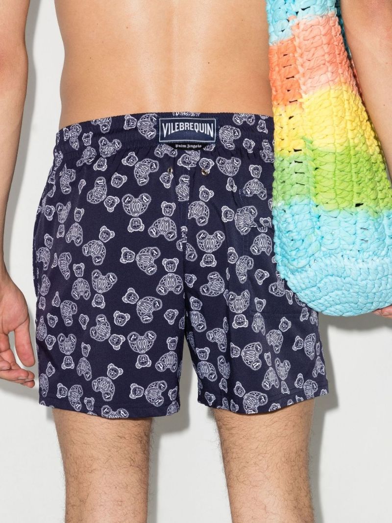 X Vilebrequin Blue Bear Print Swim Shorts