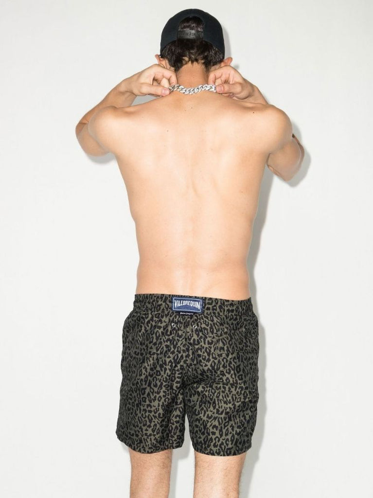 X Vilebrequin Leopard Print Swim Shorts