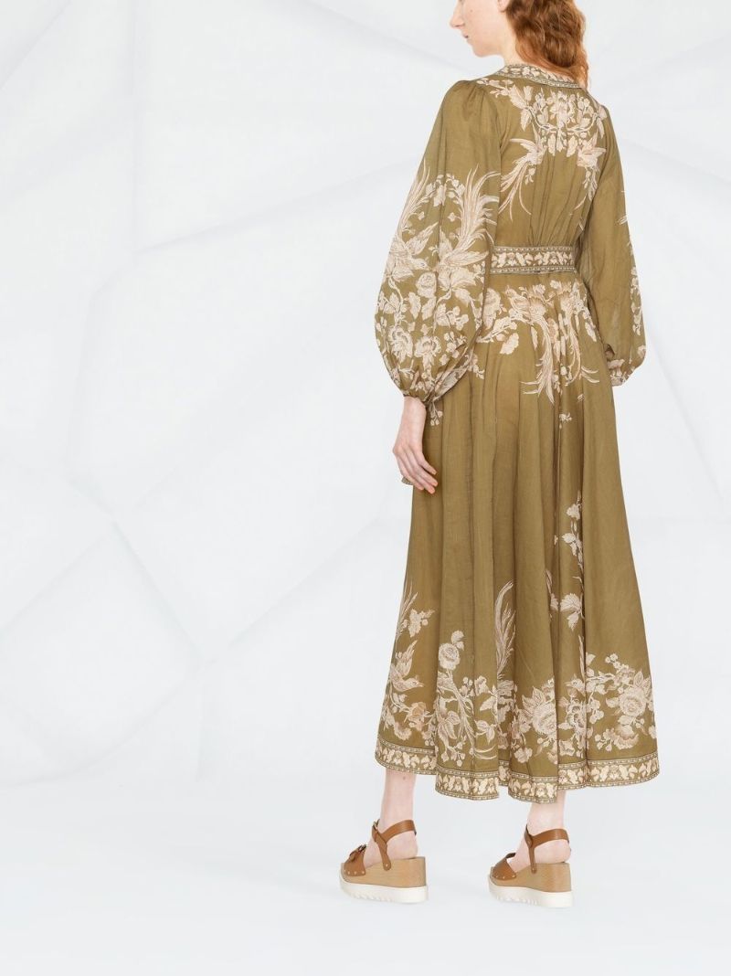 Anneke Wrap Cotton Midi Dress