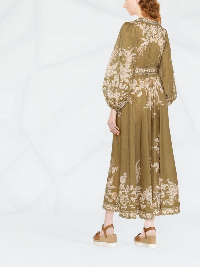 Anneke Wrap Cotton Midi Dress