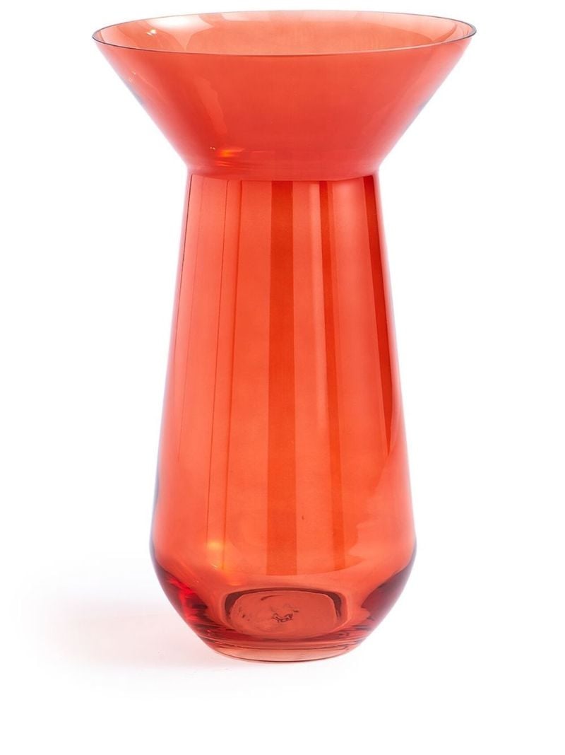 Orange Long Neck Vase