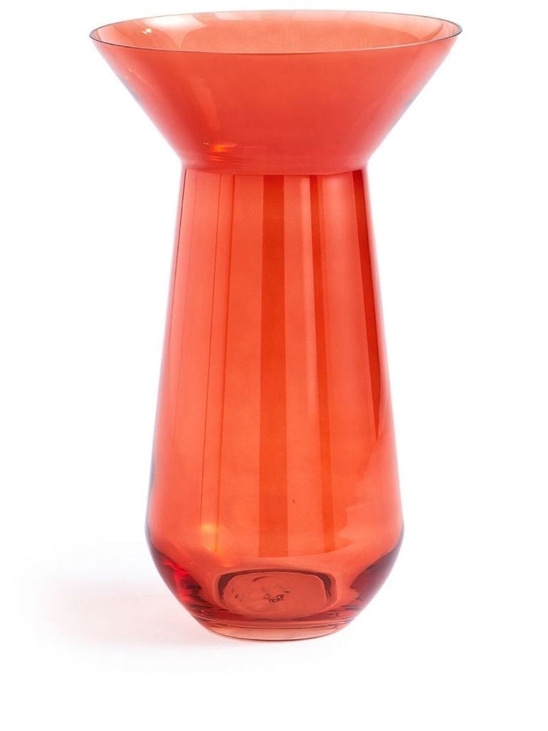 Orange Long Neck Vase