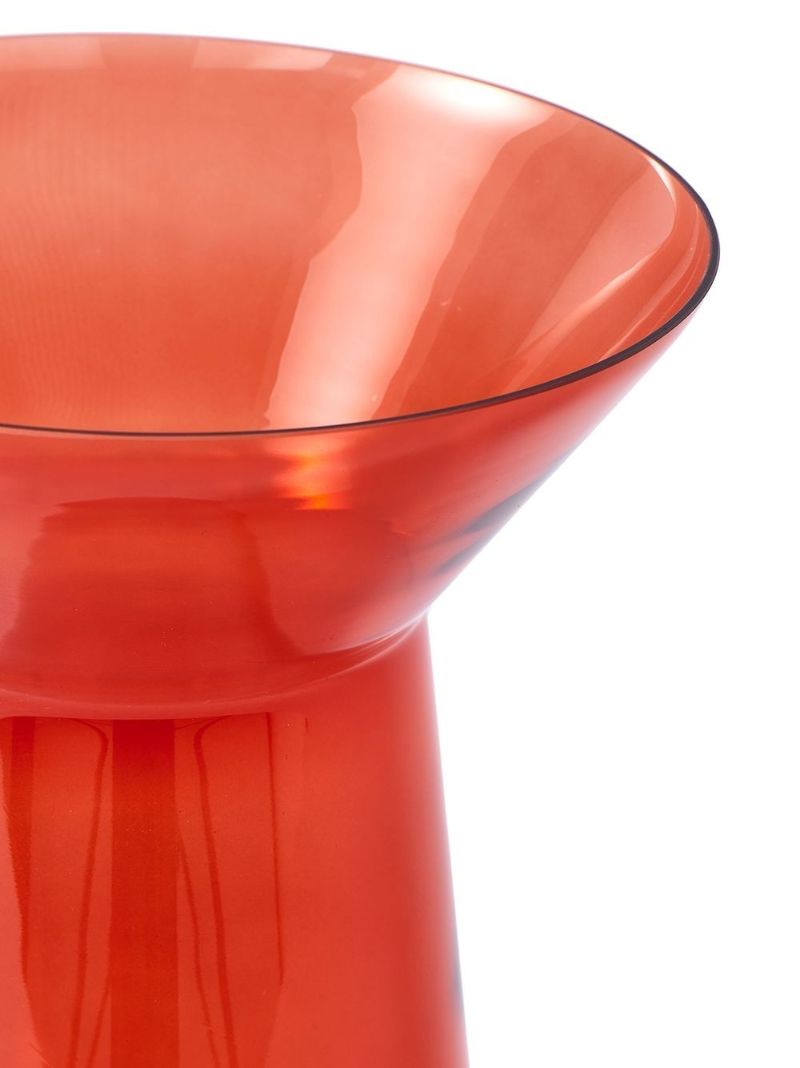Orange Long Neck Vase