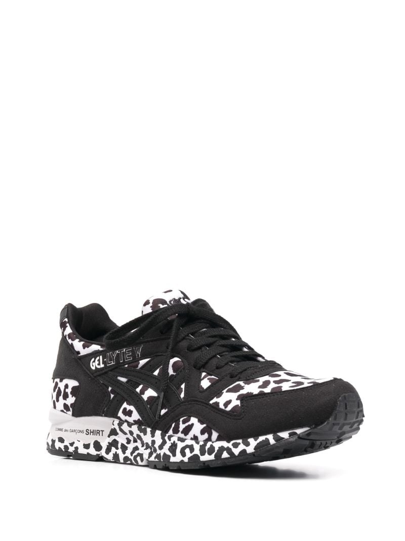 X Asics Black Gel-lyte Low-top Leopard Print Sneakers
