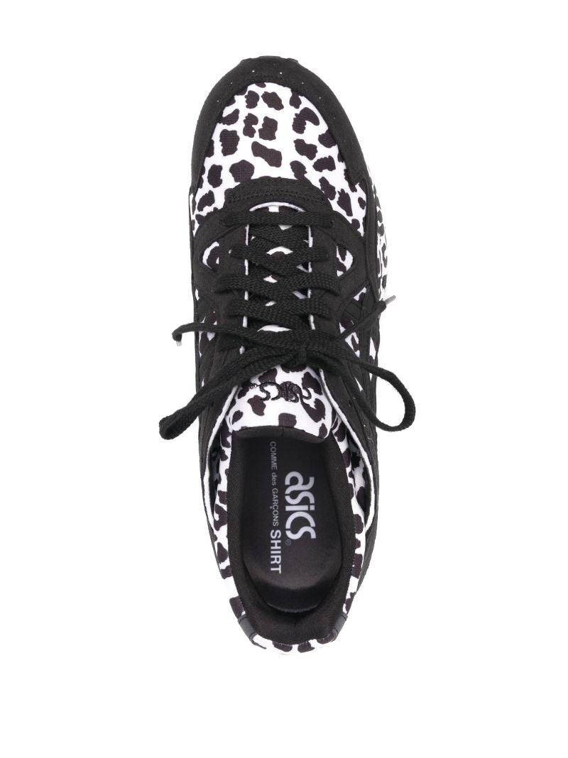 X Asics Black Gel-lyte Low-top Leopard Print Sneakers