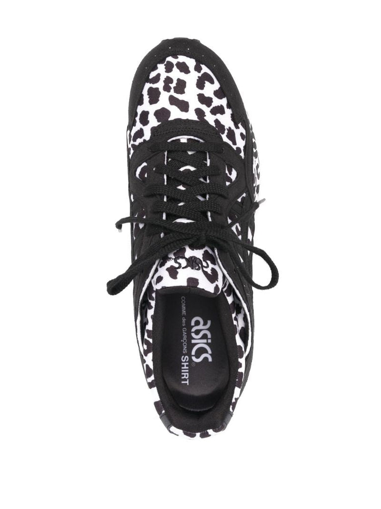 X Asics Black Gel-lyte Low-top Leopard Print Sneakers