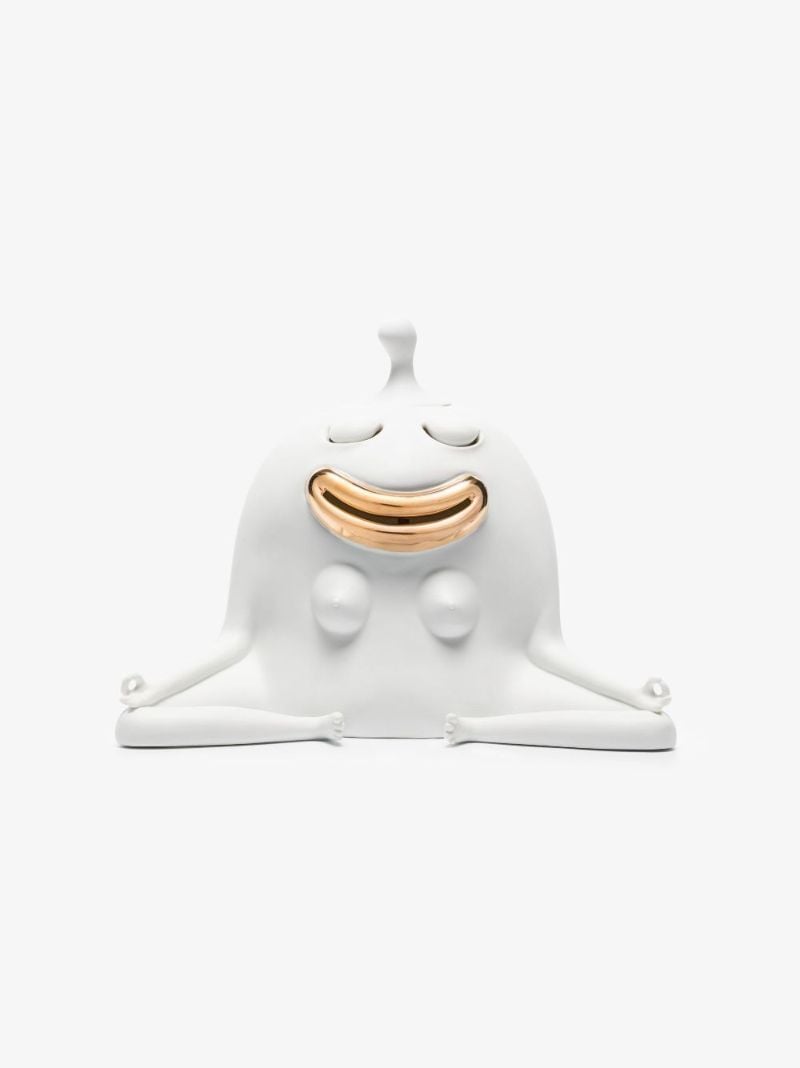 X Haas Brothers White Meditator Incense Burner