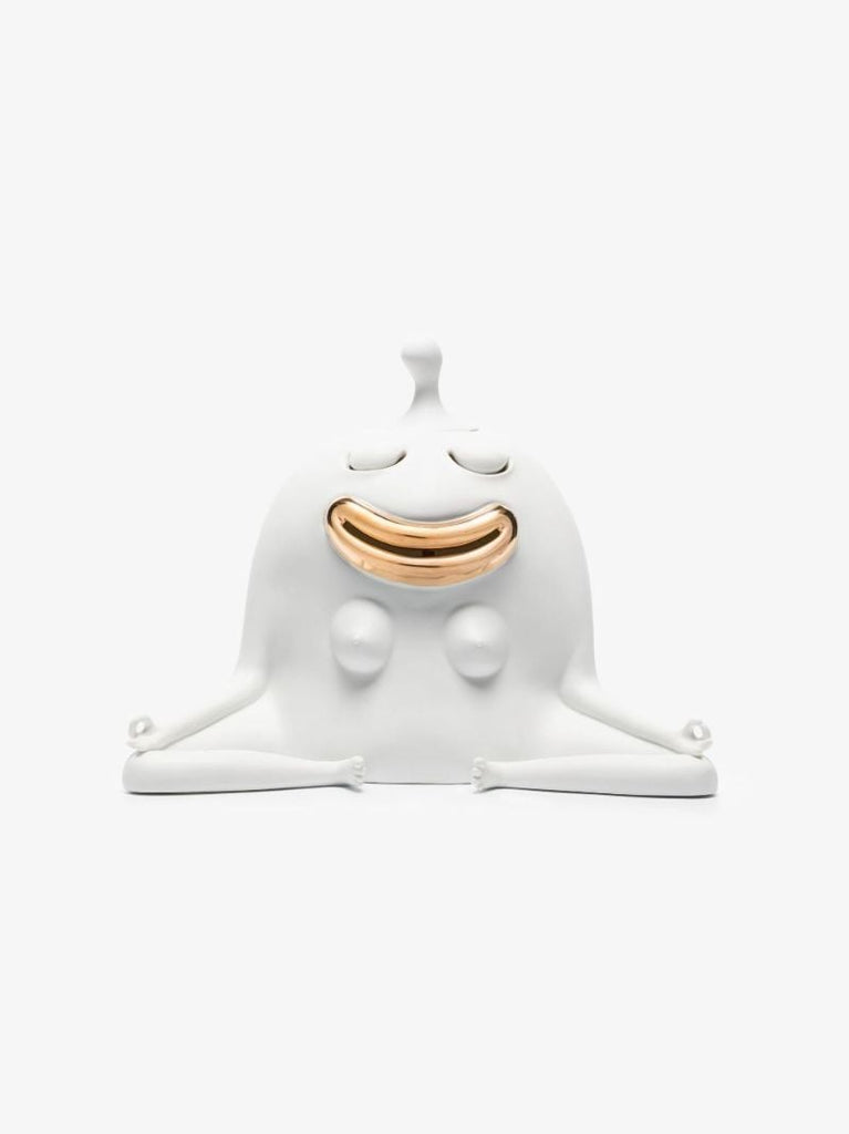 X Haas Brothers White Meditator Incense Burner