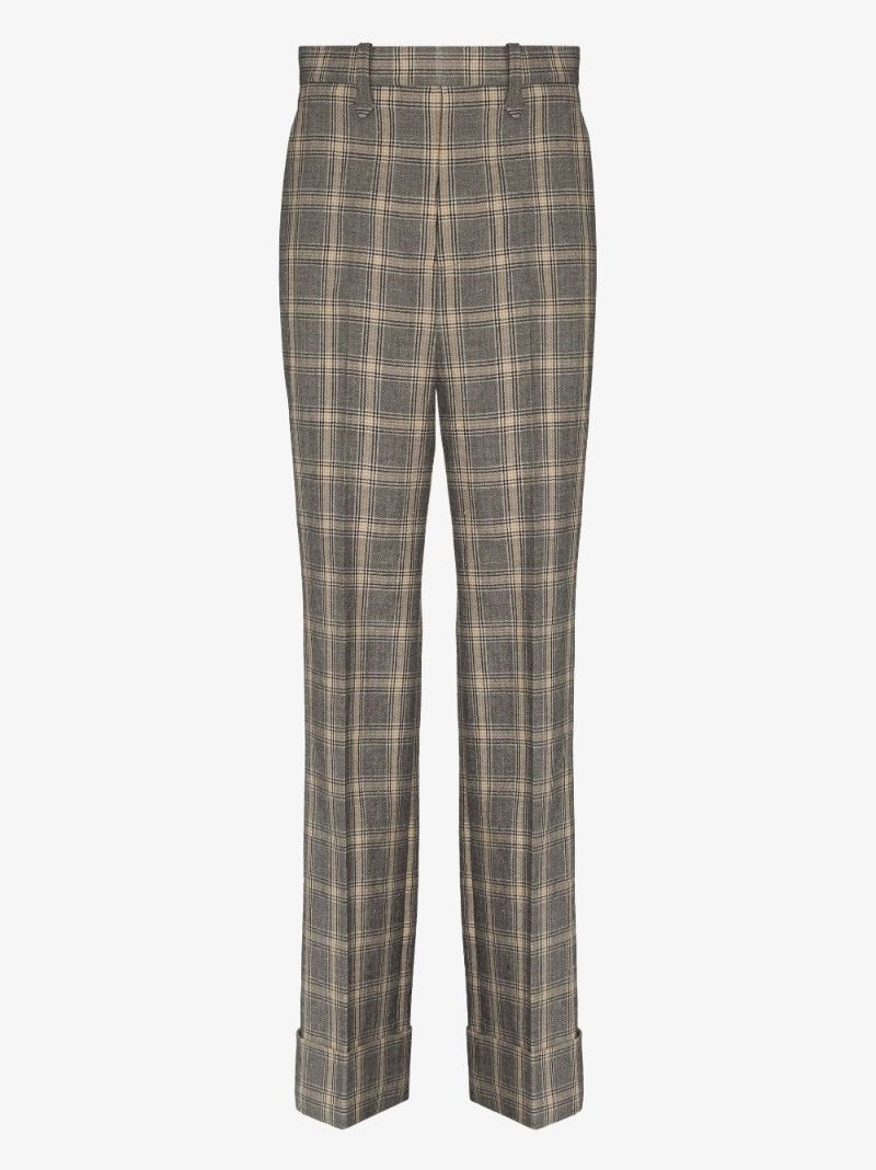 Grey Prince of Wales Check Trousers