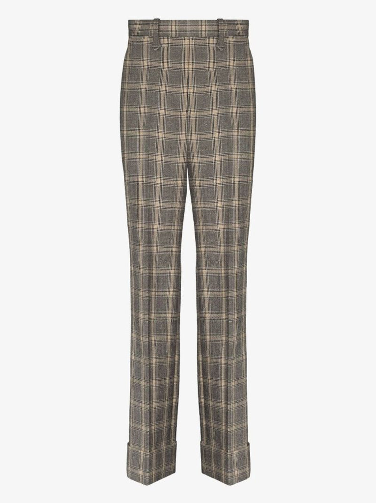 Grey Prince of Wales Check Trousers