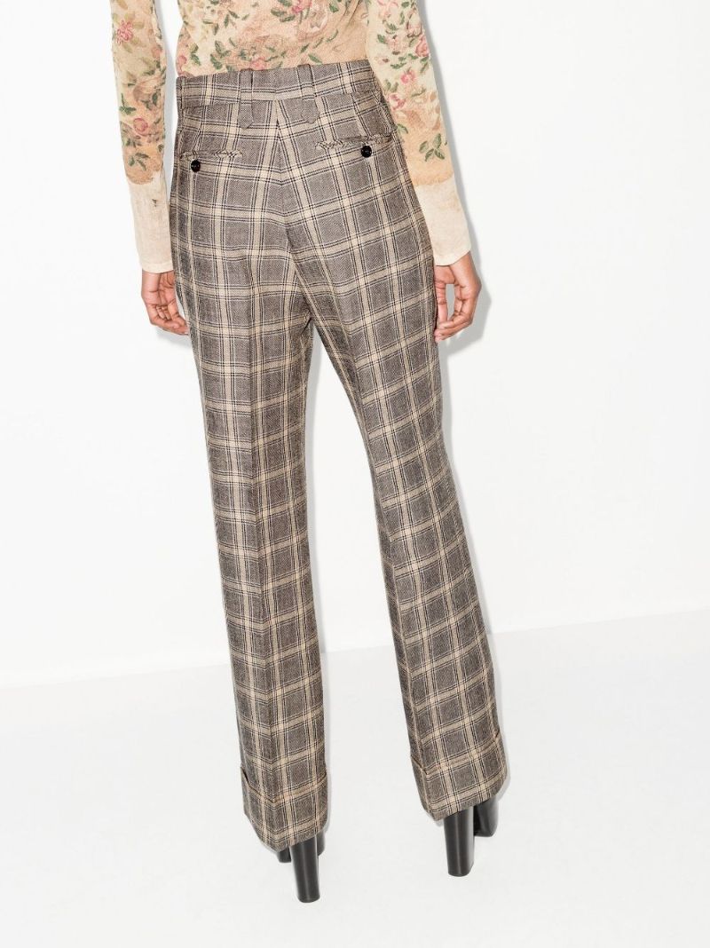 Grey Prince of Wales Check Trousers