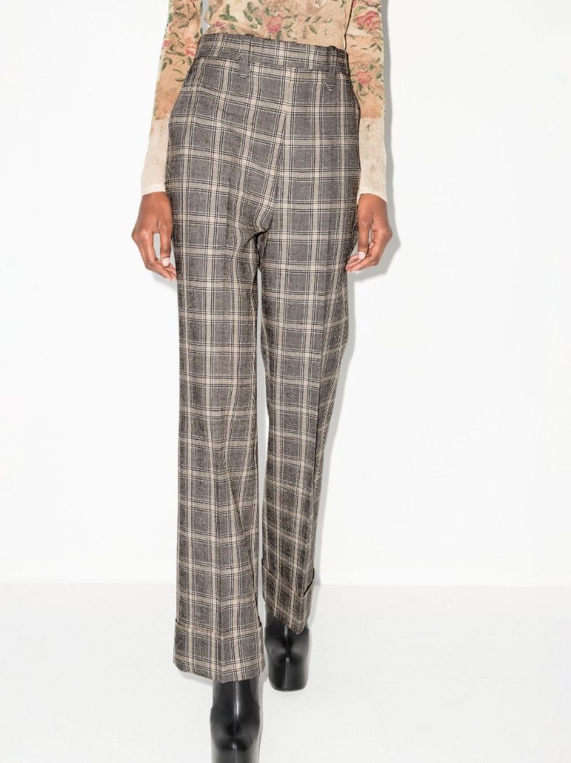 Grey Prince of Wales Check Trousers