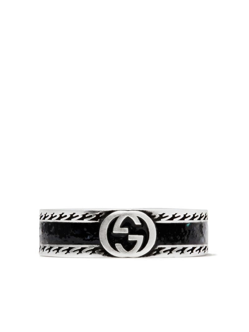 Sterling Sivler Interlocking G Ring