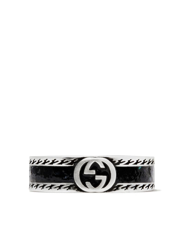 Sterling Sivler Interlocking G Ring