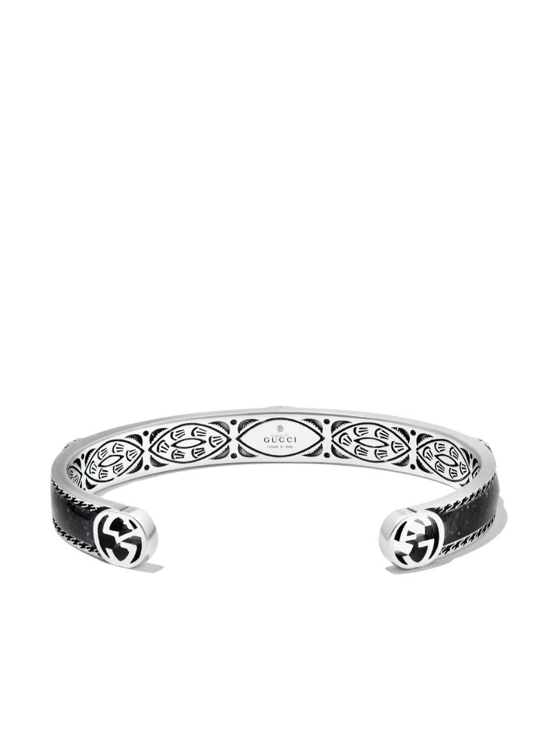 Sterling Silver Interlocking G Cuff Bracelet