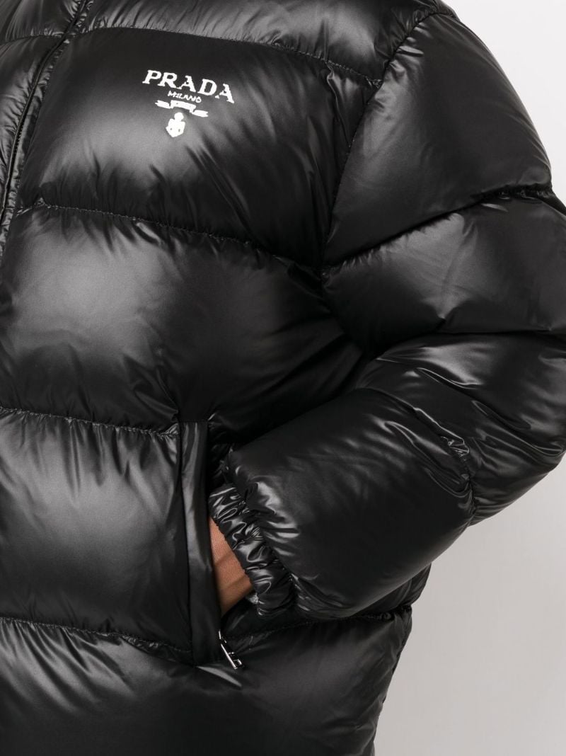 Black Quilted Re-nylon Jacket