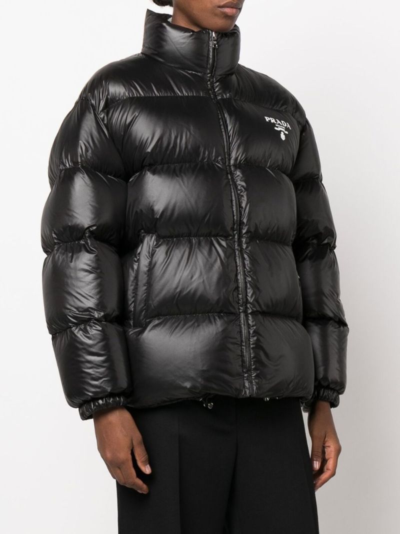 Black Quilted Re-nylon Jacket