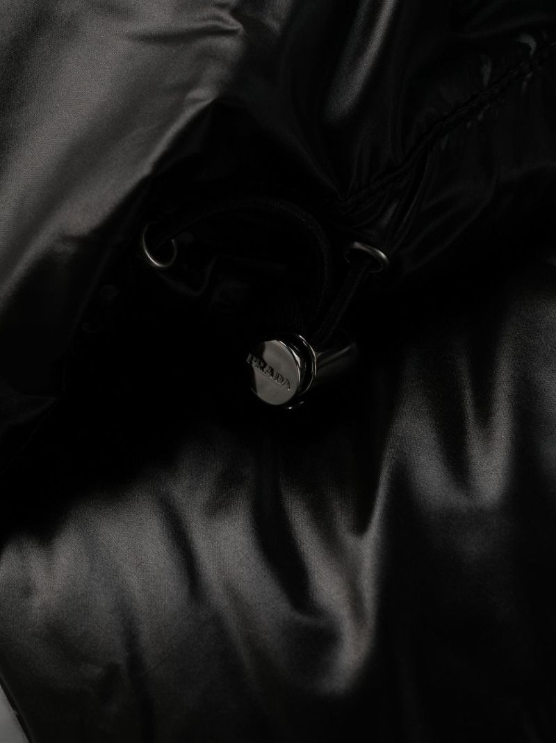 Black Quilted Re-nylon Jacket