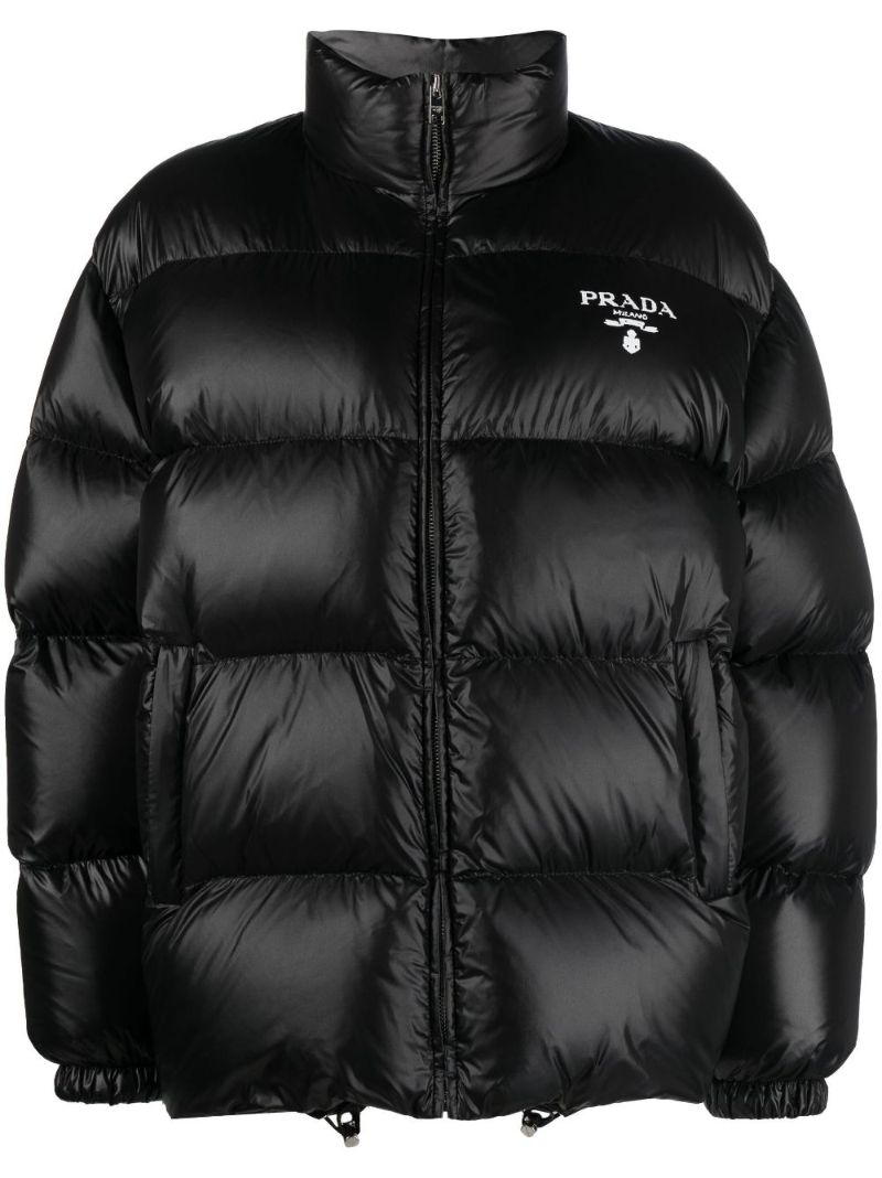Black Quilted Re-nylon Jacket