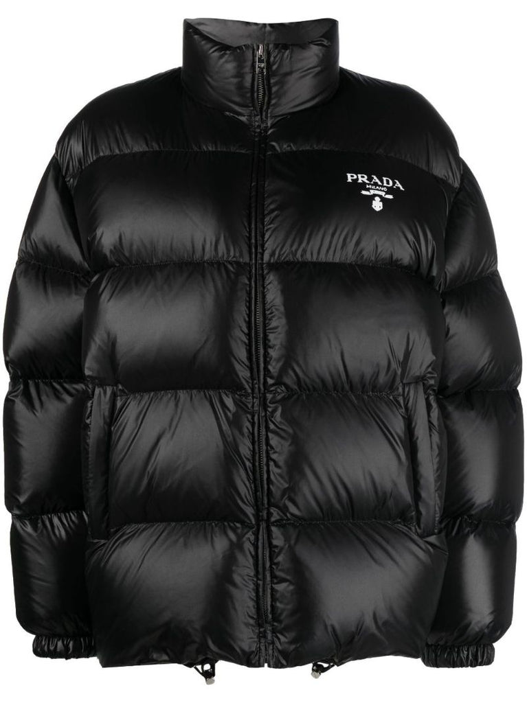Black Quilted Re-nylon Jacket