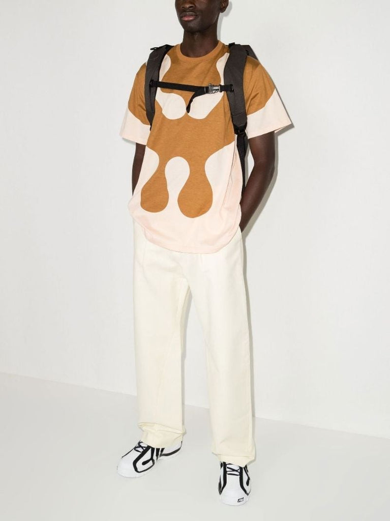 Brown Monster Graphic Cotton T-shirt