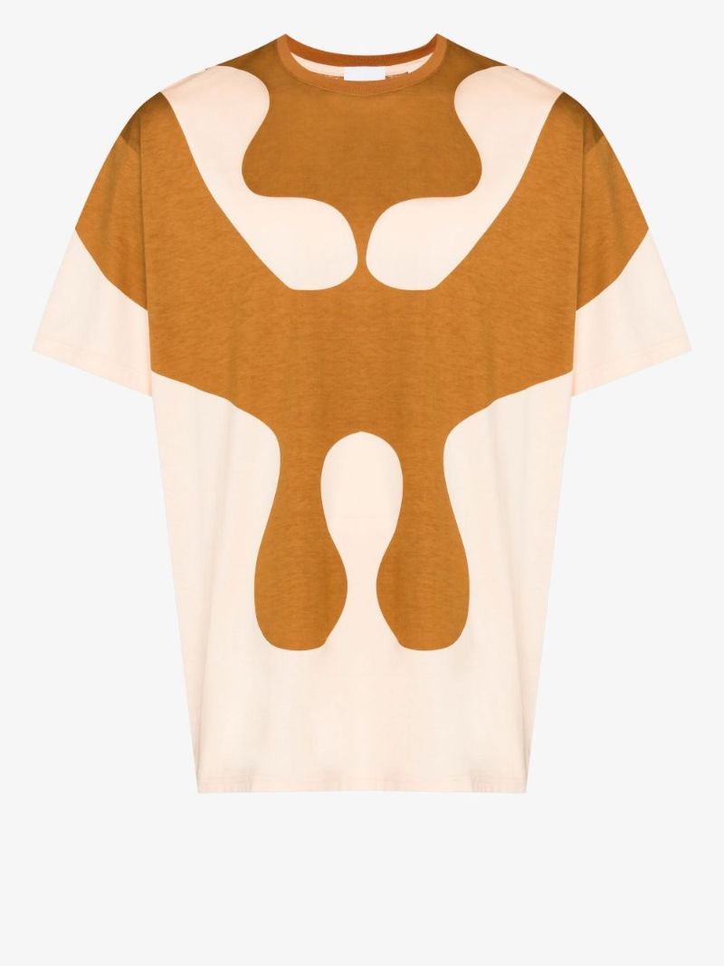 Brown Monster Graphic Cotton T-shirt