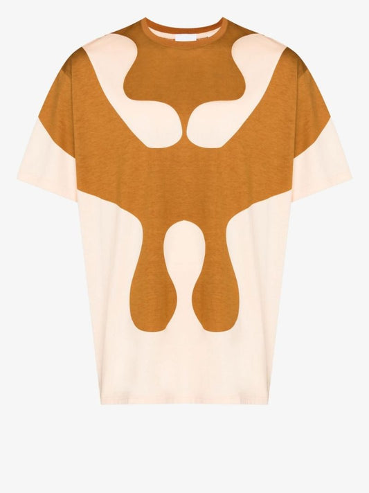 Brown Monster Graphic Cotton T-shirt