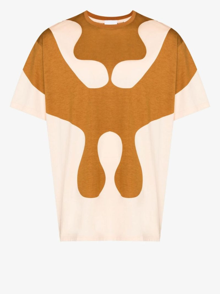 Brown Monster Graphic Cotton T-shirt
