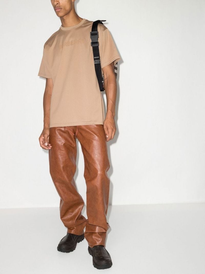 Neutral Logo Print Cotton T-shirt