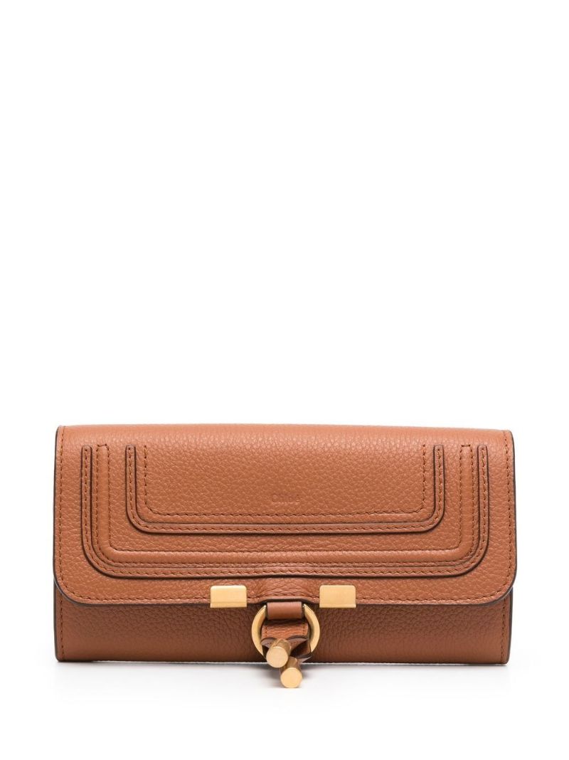 Brown Marcie Long Leather Wallet